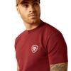 ARIAT Men's Eagle and Snake T-Shirt, Crimson Black Heather, Small view 4