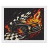 Race Sports Car Diamond Painting Adults Round Diamonds Pictures Crafts Kits for Home Wall Decoration 16"x20" view 1