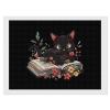 Black Cat Book Diamond Painting Adults Round Diamonds Pictures Crafts Kits for Home Wall Decoration 12"x16" view 1