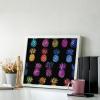 Coloful Pineapple Diamond Painting Adults Round Diamonds Pictures Crafts Kits for Home Wall Decoration 16"x20" view 3