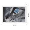 Black and White Cat Diamond Painting Adults Round Diamonds Pictures Crafts Kits for Home Wall Decoration 8"x12" view 2