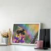 Bee Impressionism Rainbow Diamond Painting Adults Round Diamonds Pictures Crafts Kits for Home Wall Decoration 8"x12" view 4