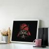 Cat Pirate Jolly Roger Flag Skull and Crossbones Diamond Painting Adults Round Diamonds Pictures Crafts Kits for Home Wall Decoration 12"x16" view 3