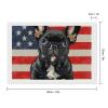 French Bulldog Diamond Painting Adults Round Diamonds Pictures Crafts Kits for Home Wall Decoration 8"x12" view 2