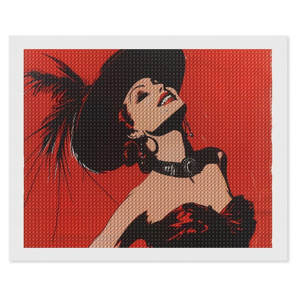 Moulin Rouge Ball Paris France Pin Up Diamond Painting Adults Round Diamonds Pictures Crafts Kits for Home Wall Decoration 16"x20"