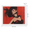 Moulin Rouge Ball Paris France Pin Up Diamond Painting Adults Round Diamonds Pictures Crafts Kits for Home Wall Decoration 16"x20" view 2