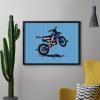 American Flag Dirt Bike Diamond Painting Adults Round Diamonds Pictures Crafts Kits for Home Wall Decoration 12"x16" view 4