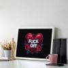 Fuck Off Diamond Painting Adults Round Diamonds Pictures Crafts Kits for Home Wall Decoration 12"x16" view 3