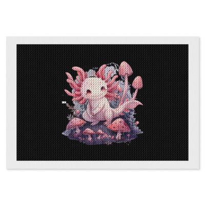 Axolotl Animals Diamond Painting Adults Round Diamonds Pictures Crafts Kits for Home Wall Decoration 8"x12"