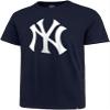 47 MLB Men's Imprint Match Team Color Primary Logo Word Mark T-Shirt (New York Yankees Navy, Small) view 1