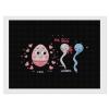 Mr Sperm Meet Ms Egg Diamond Painting Adults Round Diamonds Pictures Crafts Kits for Home Wall Decoration 12"x16" view 1