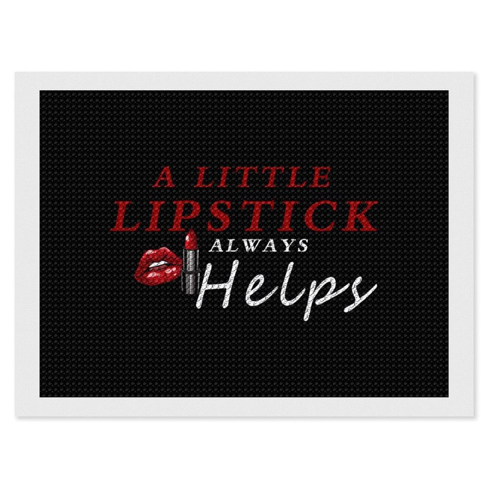 A Little Lipstick Always Helps Diamond Painting Adults Round Diamonds Pictures Crafts Kits for Home Wall Decoration 12"x16"