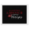 A Little Lipstick Always Helps Diamond Painting Adults Round Diamonds Pictures Crafts Kits for Home Wall Decoration 12"x16" view 1