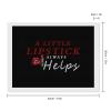 A Little Lipstick Always Helps Diamond Painting Adults Round Diamonds Pictures Crafts Kits for Home Wall Decoration 12"x16" view 2