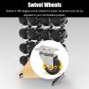 WDJBPSH Floor Boxing Glove Storage Rack, Rolling Commercial Organizer for Home/Fitness Club Storing/Kickboxing Gym, Steel Fitness Tools Stand with Double Sided Hooks(Hold 10 Pair) view 4