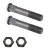 Replacement Skateboard Truck Kingpin and Nut 50mm Black Pound in 2-Pack view 1