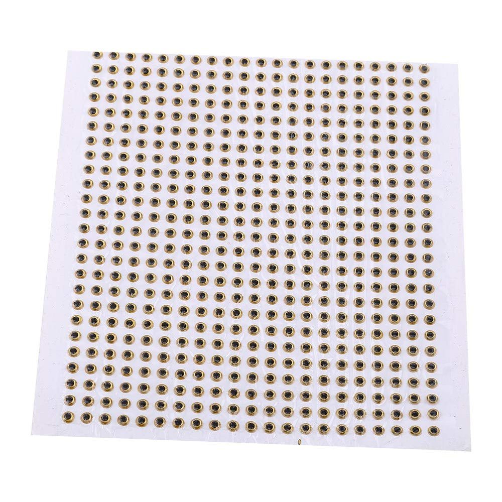 Sonew HighQuality 3D Fish Eyes for Fishing Lures, 500pcs/pack 3mm, Lightweight, Material for Fly Tying Crafts, Great for Jigs, Crafts in Fresh and Saltwater - Golden (5mm)