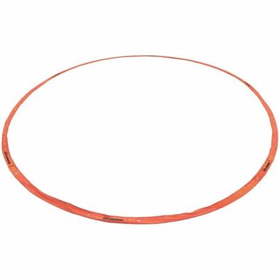 Champion Sports Mens Lacrosse Crease: Rhino Flex Portable Lacrosse Goal Crease - 18 Foot Diameter All Weather Crease with Weights, Stakes and Carry Bag - Orange