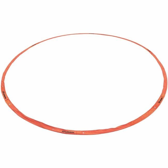 Champion Sports Mens Lacrosse Crease: Rhino Flex Portable Lacrosse Goal Crease - 18 Foot Diameter All Weather Crease with Weights, Stakes and Carry Bag - Orange