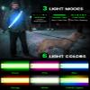 LED Reflective Belt Sash, High Visibility Safety Rechargeable Running Gear for Men, Women & Night Dog Walking (Colorful lights) view 3