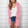 ZYXTIM Hooded Cardigan for Women Lightweight Summer Fall Long Cardigan Sweaters Open Front Cozy Casual Outerwear with Pockets(A-Pink,XX-Large) view 2