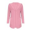 ZYXTIM Hooded Cardigan for Women Lightweight Summer Fall Long Cardigan Sweaters Open Front Cozy Casual Outerwear with Pockets(A-Pink,XX-Large) view 4