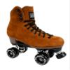 Sure-Grip Boardwalk Unisex Outdoor Roller Skates with Retro Leather Boots and 82A Wheels (Cinnamon Plus, Mens 4 / Womens 5) view 1