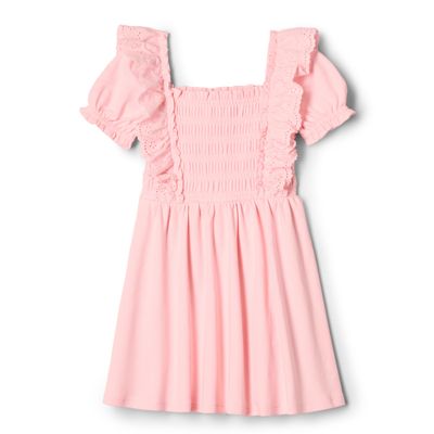 Amazon Essentials x Sofia Grainge Toddler Girls' Embroidered Knit Dress, Pink, 3T