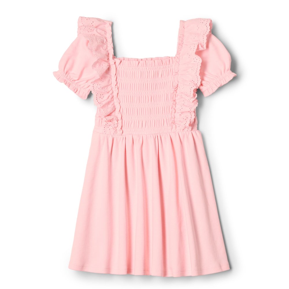 Amazon Essentials x Sofia Grainge Toddler Girls' Embroidered Knit Dress, Pink, 3T