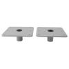 Sunicon 2Pcs Boat Seat Pedestals, 7 x 7 Professional Aluminum Alloy High Strength Boat Seat Base Plate Marine Boat Seat Mount Heavy Duty Boat Seat Pedestals for Boat Seat Post view 1