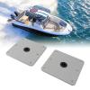Sunicon 2Pcs Boat Seat Pedestals, 7 x 7 Professional Aluminum Alloy High Strength Boat Seat Base Plate Marine Boat Seat Mount Heavy Duty Boat Seat Pedestals for Boat Seat Post view 4