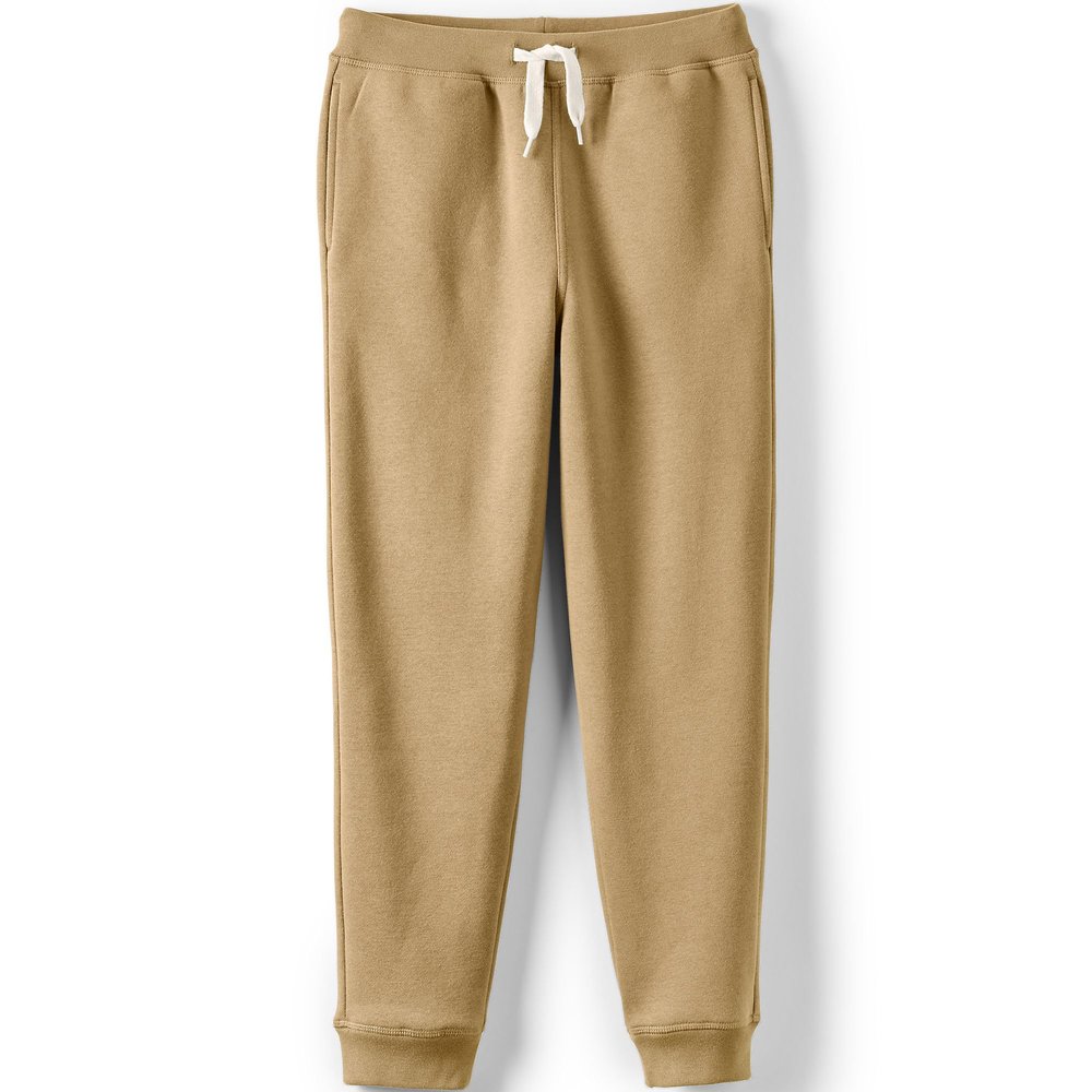 Lands' End Kids Jogger Sweatpants X-Small Gold Yellow