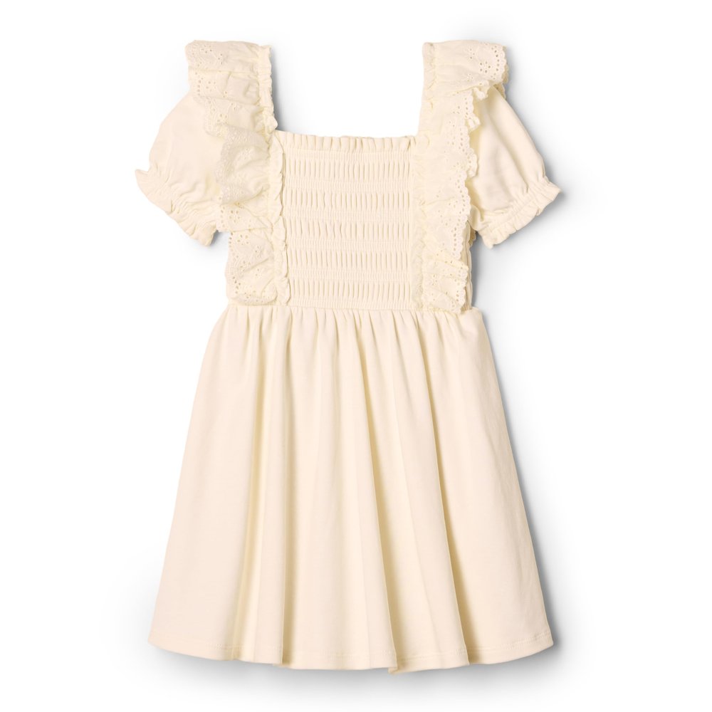 Amazon Essentials x Sofia Grainge Baby Girls' Embroidered Knit Dress, Ivory, 3-6 Months