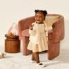 Amazon Essentials x Sofia Grainge Baby Girls' Embroidered Knit Dress, Ivory, 3-6 Months view 2