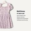 Amazon Essentials x Sofia Grainge Baby Girls' Embroidered Knit Dress, Blue Ivory Delicate Floral, 3-6 Months view 3