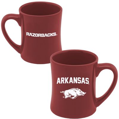 RFSJ Arkansas Razorbacks Ceramic 16oz Sculpted Mug  Official Team Logo Coffee Cup  Handwash Recommended  Individually Boxed