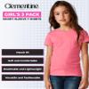 Clementine Big Girls' Everyday Crew Neck Tee Shirt Assorted 3 Pack, Midnight Navy/Midnight Navy/Grey,Small view 3