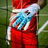 ONEKEEPER Iconic Blue Professional-Level Goalkeeper Glove for Kids & Youth & Adults | GK Soccer Goalie Gloves | 3.5 mm Contact Latex | Roll Negative Cut | Snug Fit | Removable Strap (Blue, 9) view 4
