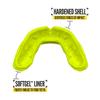 2 Pack Nxtrnd Rush Dual Layer Mouthguard, Custom Fit Sports Mouthpiece for Football, Boxing, MMA, Basketball, Hockey, Lacrosse, Youth & Adult (Neon Yellow) view 3