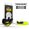 2 Pack Nxtrnd Rush Dual Layer Mouthguard, Custom Fit Sports Mouthpiece for Football, Boxing, MMA, Basketball, Hockey, Lacrosse, Youth & Adult (Neon Yellow) view 4
