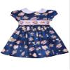 Bonnie Jean Girls 3M-6X Embroidered Smocked Panel Dress (Navy Teacup, 18M) view 3