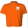 EMS Polo in Safety Orange with White/Reflective Design, Performance Polo w/Moisture Wicking Technology view 1