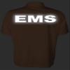 EMS Polo in Safety Orange with White/Reflective Design, Performance Polo w/Moisture Wicking Technology view 4