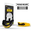 2 Pack Nxtrnd Rush Dual Layer Mouthguard, Custom Fit Sports Mouthpiece for Football, Boxing, MMA, Basketball, Hockey, Lacrosse, Youth & Adult (Yellow) view 4
