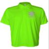 EMS Polo in Safety Green with Silver/Reflective Design, Performance Polo w/Moisture Wicking Technology view 1