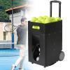ZYLDDS Tennis Ball Machine - Automatic Portable Tennis Ball Launcher/Thrower for All Level Players Training and Practice -Dual-Mode Control view 1