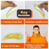 Pirekul Yellow Mustache and Eyebrows, Yellow Fake Mustache for Halloween Cosplay Costume Accessories Funny Halloween Party Favors Men Women view 2