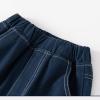 BILIKEYU Toddler Little Boys Cargo Pants Elastic Waist Workout Jogger Athletic Pants Outdoor (Navy, 4-5 Years) view 2