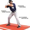 GSK Baseball Hitting Mat 3.8FT 10FT Training Equipment Artifical Turf Softball Pitching Mat Backyard Adult Kids Batter's Box Practice Thickened Baseball Pad Batting Cage Portable Turf Roll view 4