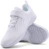 BAXINIER Girls All White Cheerleading Shoes Lightweight Youth Cheer Competition Sneakers Training Dance Tennis Shoes - White 9.5 Toddler view 4